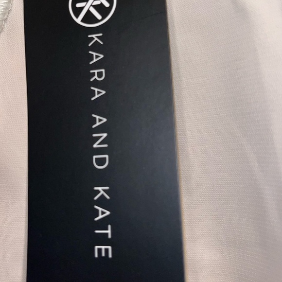 New, Beige Lapel Collar Pleated Hem Dress, Size Large - Picture 10 of 16